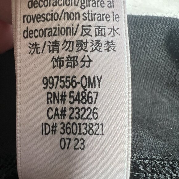 Pink Victoria's Secret Yoga Pants Leggings Women XS Black Fold Over Waist - Picture 4 of 8